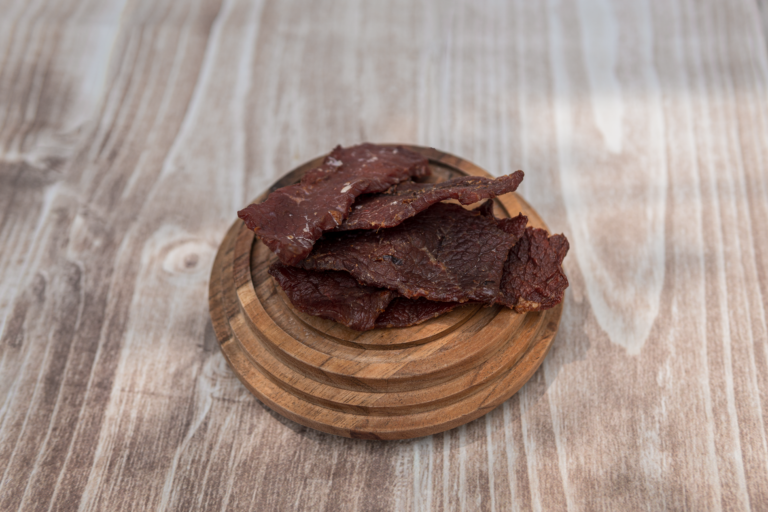 Beef Jerky from Evelyn's Sausage Kitchen! They offer a large selection of smoked and fresh meat. Visit them in store in Shedden Ontario!